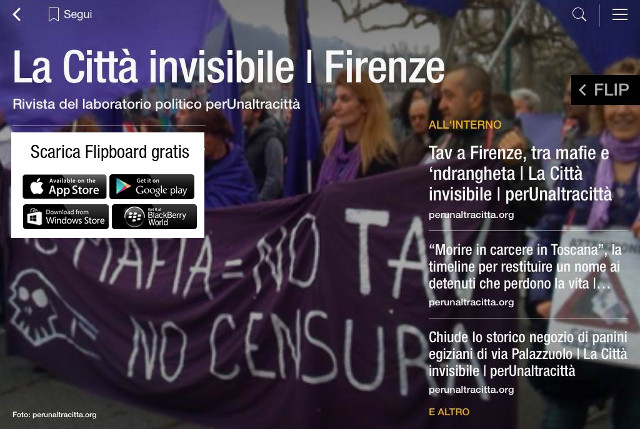 "La Città invisibile" è anche su Flipboard