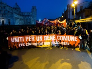 pisa altra manifestazione di municipio beni comuni