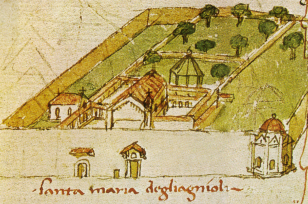 Brunelleschi, la piazza rapita. La Biblioteca Umanistica, il parcheggio, la Cassa di Risparmio, i cittadini e un ex grande Convento