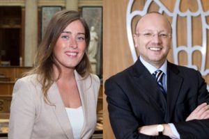 Maria Elena Boschi e Vincenzo Boccia