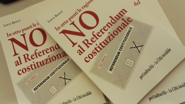 Attivati per il NO con la diffusione militante del libro “In otto punti le ragioni del NO al Referendum”