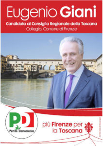 Il manifesto elettorale di Eugenio Giani