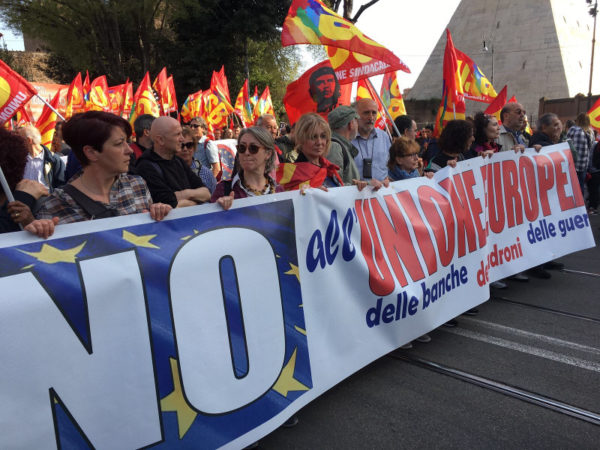 Manifestazione Eurostop: cronaca di una provocazione non raccolta