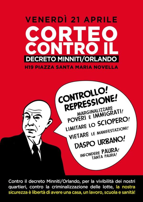 Un'analisi del decreto Minniti Orlando: non vogliamo repressione, ma casa, lavoro, scuola e sanità