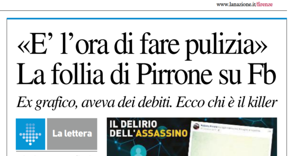 "E' l'ora di fare pulizia", e ammazza Idy Diene. Ma per i media e la polizia non è razzismo