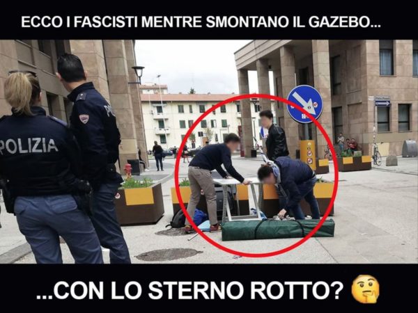 Sulla presunta "aggressione" ad Azione Universitaria a Novoli