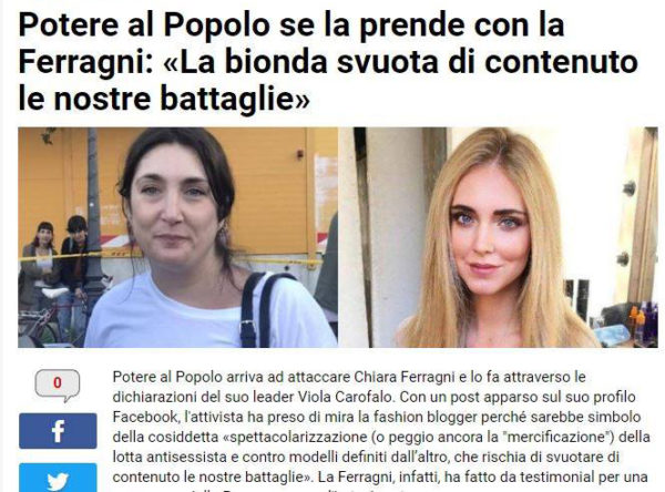 Su come funzionano le fake news, il giornalismo "ufficiale" e sul perché viene attaccato Potere al Popolo