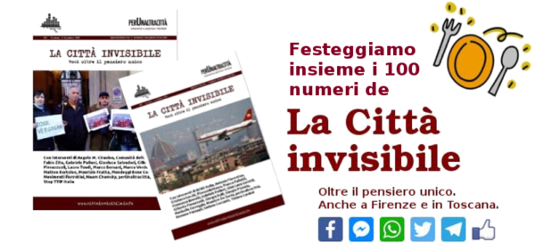15.000 grazie ai lettori (mensili) de La Città invisibile. Il 26 febbraio festeggiamo insieme i primi 100 numeri