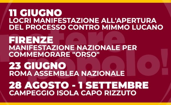 È il momento di organizzarsi! Dal Coordinamento nazionale di Potere al Popolo