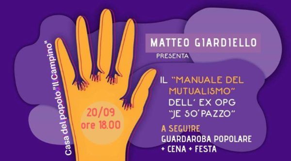 Il Manuale del mutualismo a Firenze il 20 settembre