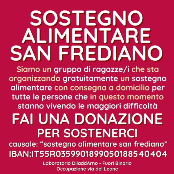 La solidarietà fiorisce in Oltrarno: partecipa anche tu alla raccolta fondi per l'aiuto alimentare