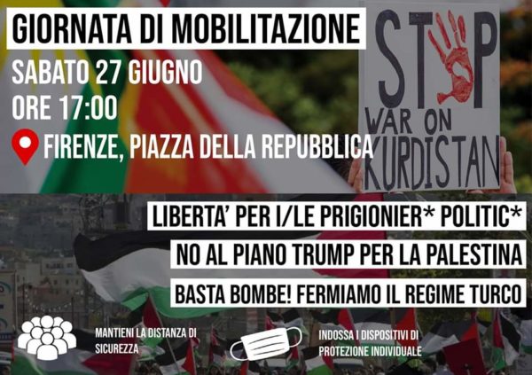 Sabato 27 giugno in Piazza della Repubblica, giornata di solidarietà internazionale