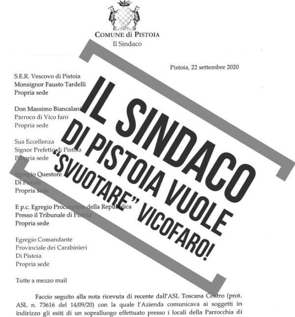 Il sindaco sgombera Vicofaro? Don Biancalani disobbedisce e accoglie