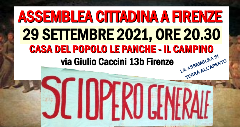 Appello a sostenere lo sciopero generale dell'11 ottobre