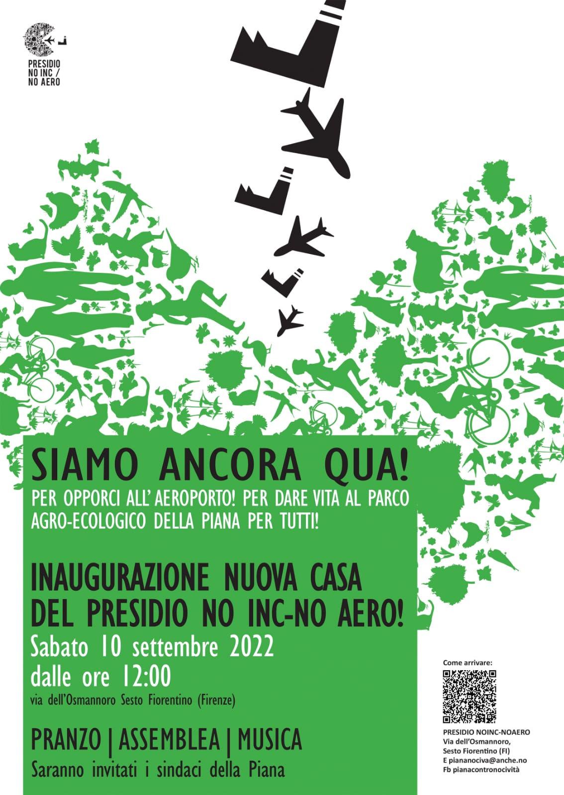 10 settembre inaugurazione nuova casa del Presidio No Inc-No Aero