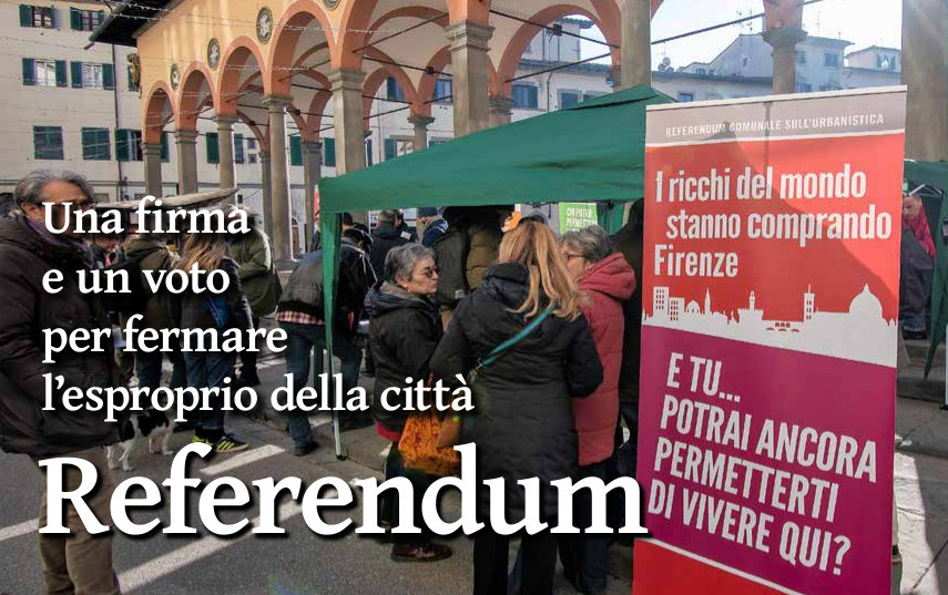 Un voto per fermare trasformazioni urbane che svuotano la città