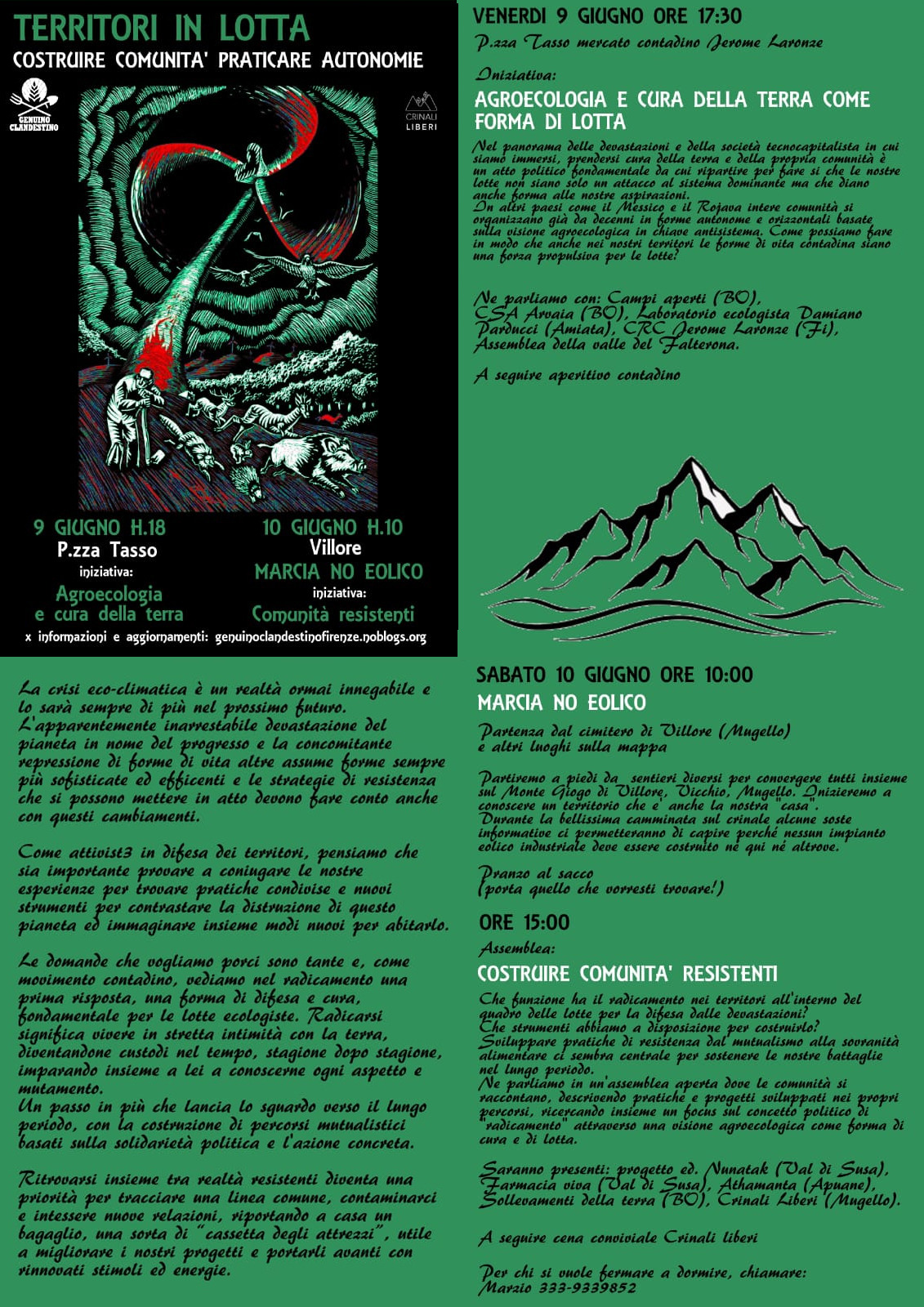 10 giugno: in Marcia sui Sentieri per difendere l’Appennino Mugellano di Monte Giogo di Villore Corella