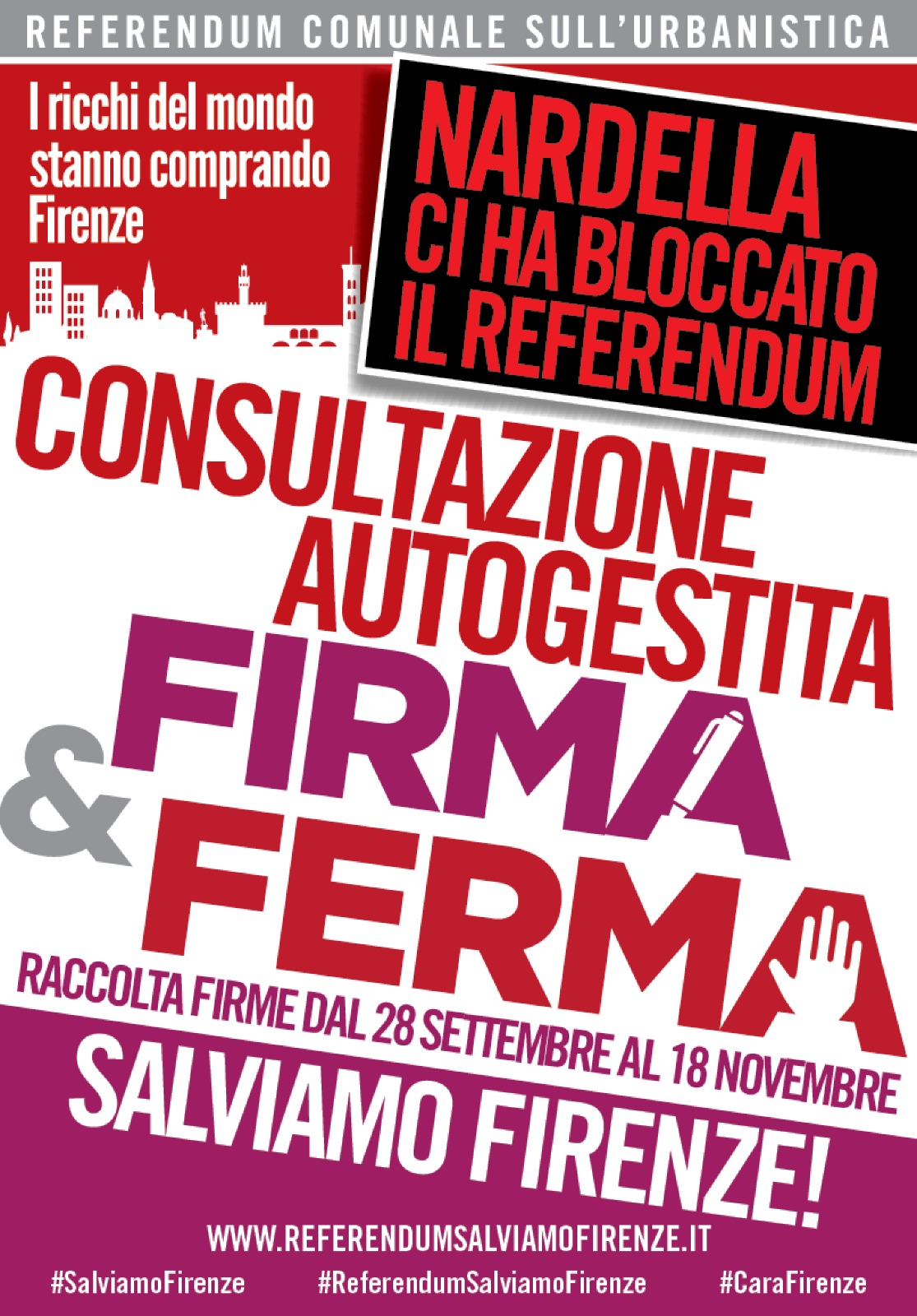 Salviamo Firenze lancia Consultazione Autogestita giovedì 28 settembre