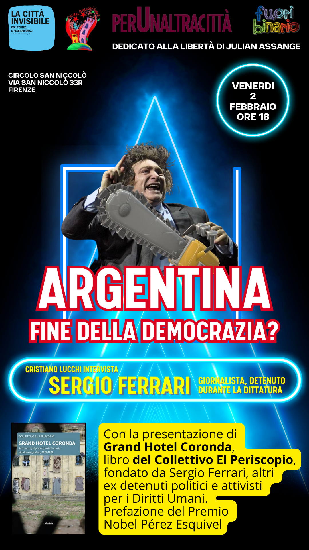 Argentina, democrazia in pericolo? Incontro venerdì 2 febbraio con Sergio Ferrari, giornalista ed ex detenuto di Videla