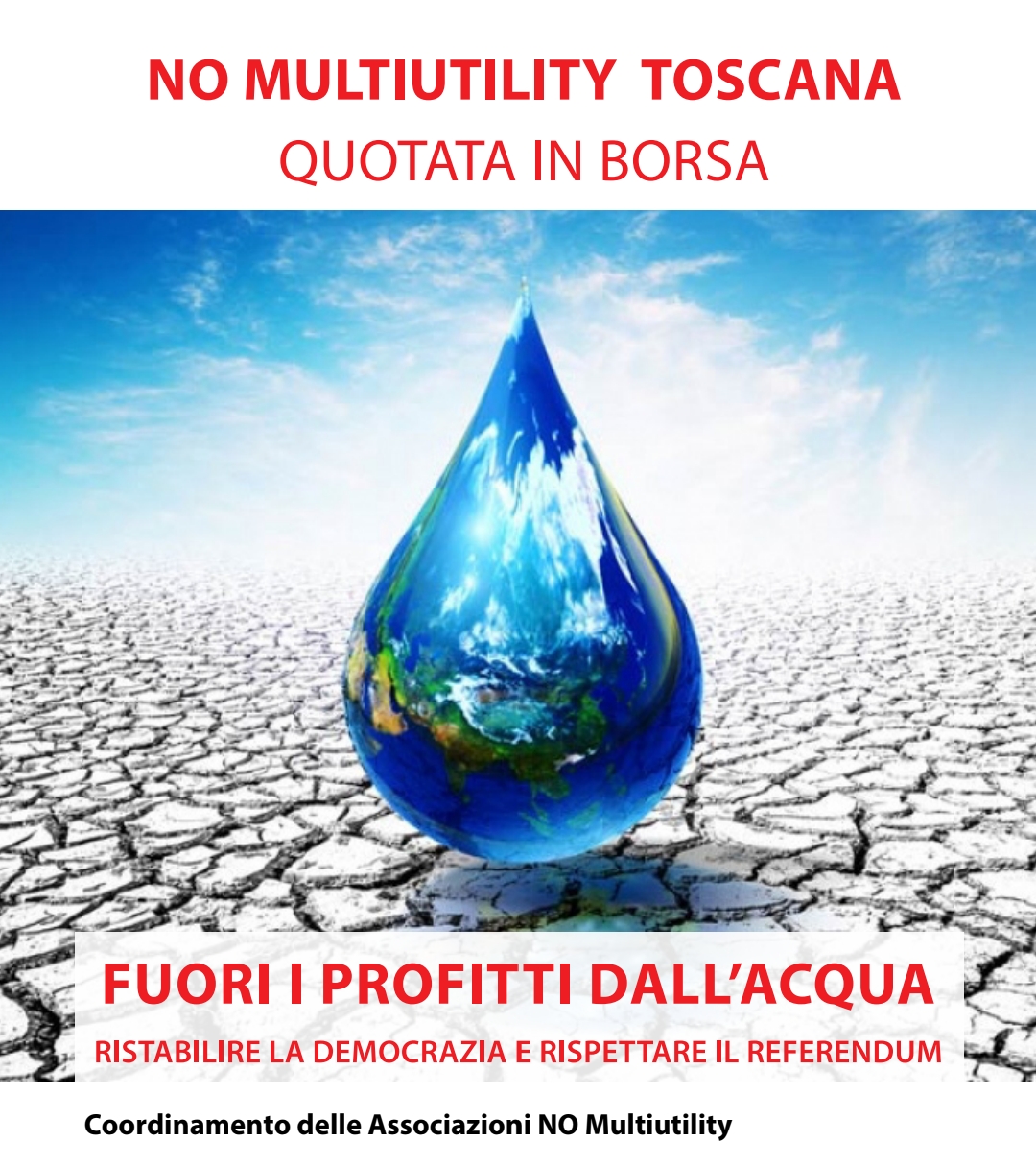 No alla Multiutility, sì a servizi pubblici essenziali sotto l'effettivo controllo dei Comuni e delle popolazioni locali