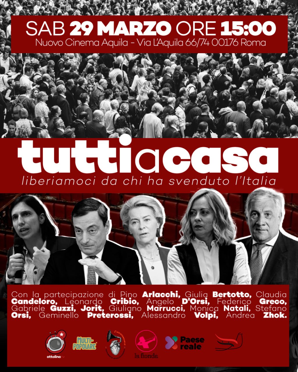 Parte la proposta di OttolinaTV, una risata e un grido: #Tuttiacasa